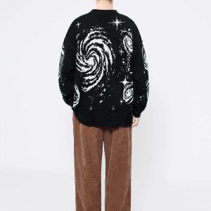 iconic starry night sweater jacquard knit urban elegance 3465