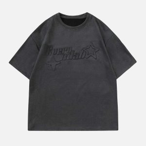 iconic suede star embossed tee youthful streetwear appeal 7201