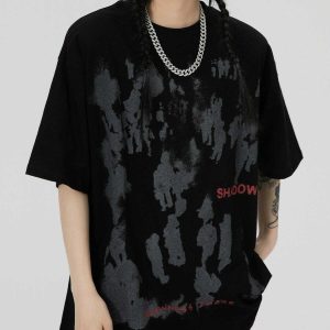 inkjet graffiti tee dynamic urban streetwear design 2919