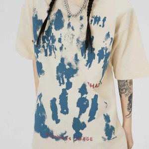 inkjet graffiti tee dynamic urban streetwear design 7267