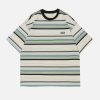 labeled stripes tee youthful & dynamic streetwear essential 6674