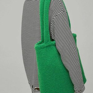 lambswool shoulder bag crafted for chic urban style 7975