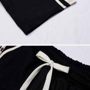 paneled drawstring shorts casual & youthful streetwear 1599