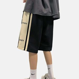 paneled drawstring shorts casual & youthful streetwear 7620