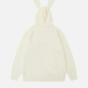 quirky cartoon rabbit hoodie 1088