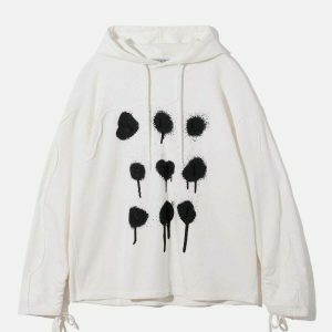 retro bullet holes hoodie urban streetwear 6107