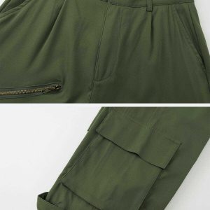 retro cargo pants with zip up appeal   sleek streetwear 8816