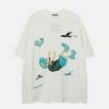 retro cartoon character print tee urban streetwear 8830