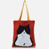 retro cat graphic knit bag urban fashion accessory 2551