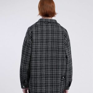 retro city love plaid jacket   chic urban streetwear 2291