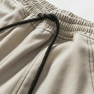 retro corduroy patch sweatpants urban streetwear 5088