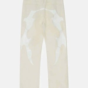 retro graffiti jeans dynamic urban streetwear appeal 2444