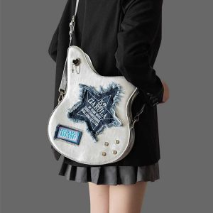 retro guitar bag dual use design chic & versatile 8645