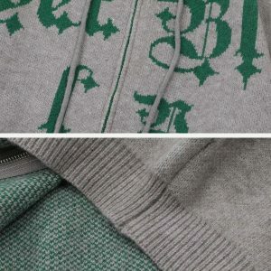 retro letter embroidery hoodie urban streetwear 3630