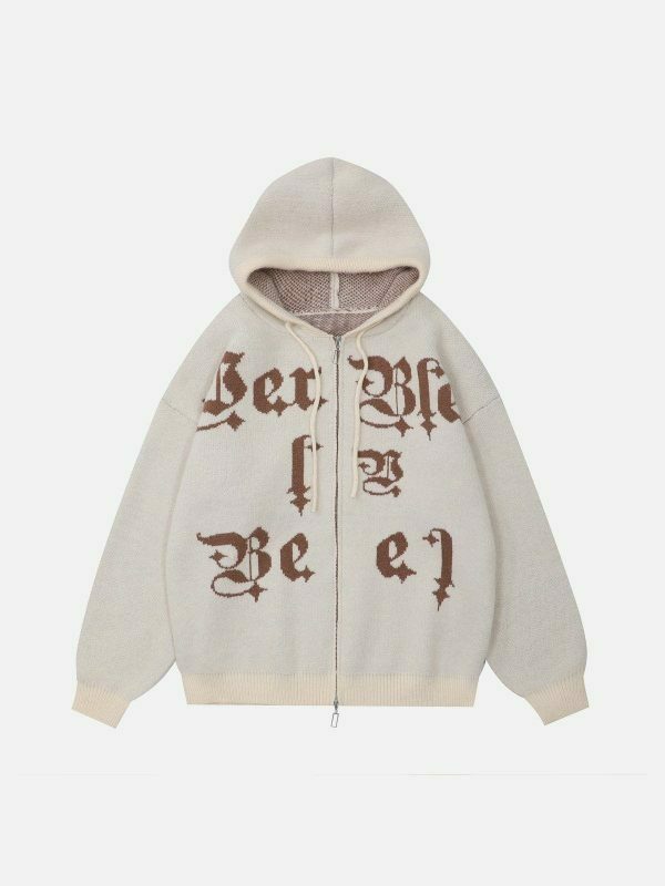 retro letter embroidery hoodie urban streetwear 8315