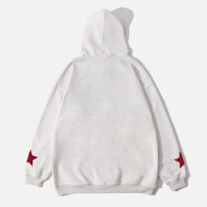 retro letter print hoodie urban streetwear 4787