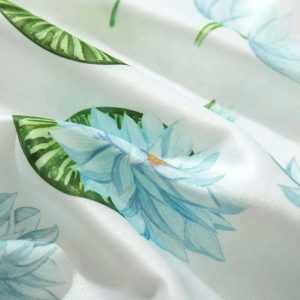 retro lotus leaf print shirt   chic longsleeve design 7692