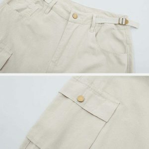 retro multi pocket cargo pants urban style 3015