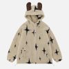 retro starry sherpa coat   chic urban winter essential 6821