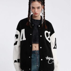 retro varsity jacket   edgy & vibrant streetwear 7147