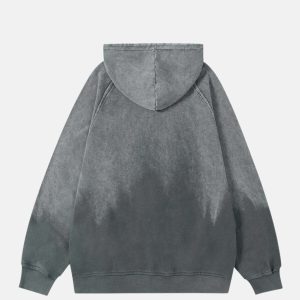 retro washed gradient hoodie dynamic urban appeal 6545