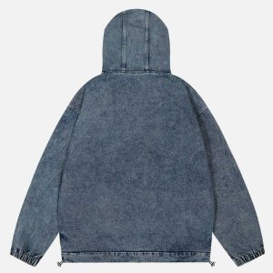 retro washed hoodie racing vibes urban chic 3491