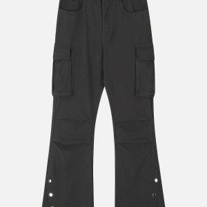 retro wrinkle button cargo pants 2744