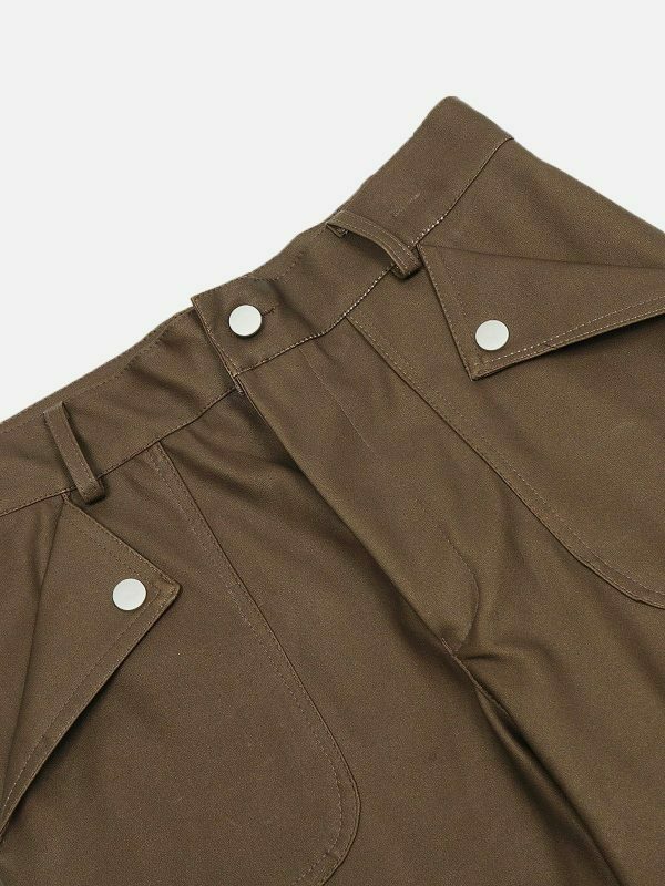 revolutionary faux leather cargo pants 6018