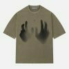 revolutionary hand print washed tee urban streetwear 4433