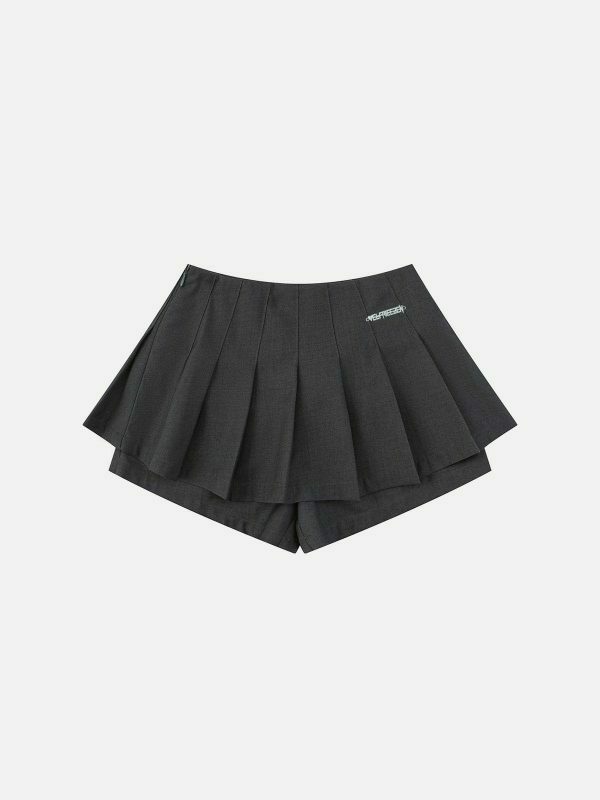 revolutionary pleated skirt edgy & vibrant streetwear 4939