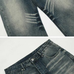 revolutionary scratch lines jeans urban streetwear 8178