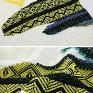 revolutionary tribal pattern sweater vest 5652