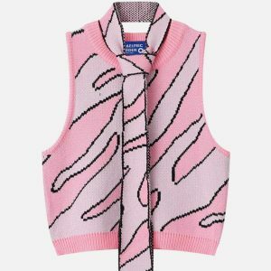 revolutionary twisted stripes sweater vest 2286