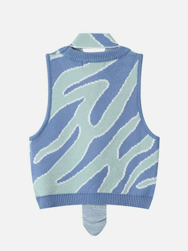 revolutionary twisted stripes sweater vest 8919