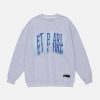 shadow letters sweatshirt dynamic print & urban style 7728