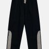 sleek zipper straightleg pants youthful streetwear appeal 3603