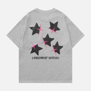 star print tee youthful & vibrant streetwear essential 6706