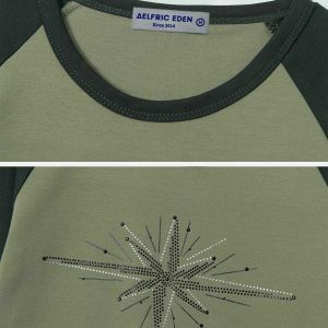 star rhinestone tee youthful & chic streetwear appeal 1162