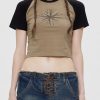 star rhinestone tee youthful & chic streetwear appeal 3724