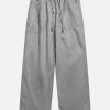 suede drawstring pants youthful & sleek streetwear essential 7174