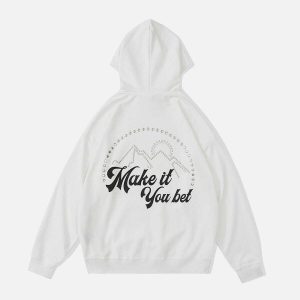 sunshine mountain hoodie youthful letter foam design 4400