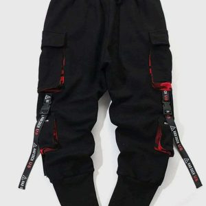 techwear had joggers dynamic & youthful street style 6019