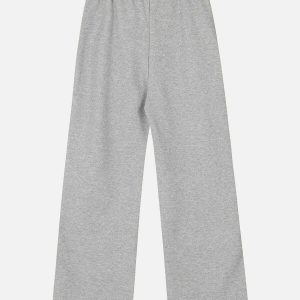 trendy drawstring stripe sweatpants   urban chic comfort 6547