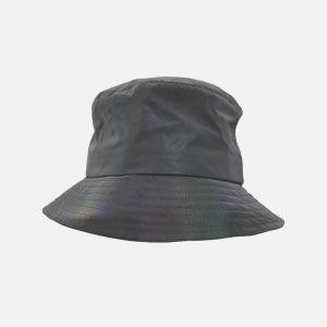 trendy laser reflective fisherman hat   urban chic style 1058