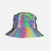 trendy laser reflective fisherman hat   urban chic style 7556