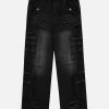 trendy multi pocket jeans straight leg urban appeal 3430