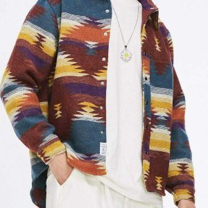 trendy tie dye plaid shirt youthful long sleeve design 8628