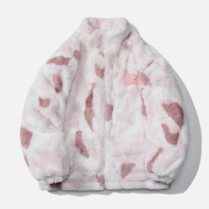 trendy tiedye angel bunny sherpa coat youthful appeal 5235