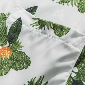 tropical pineapple leaves shirt youthful short sleeve design 3713