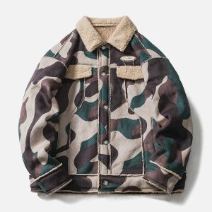 urban camo sherpa coat   exclusive panel design 1952